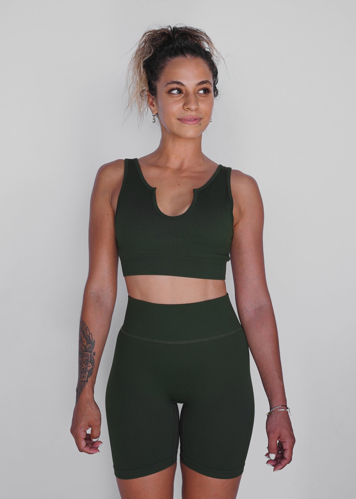 Gigi Crop | Forest Green