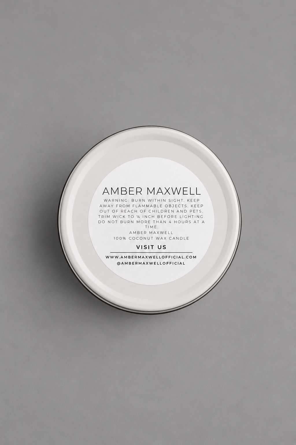 Pineapple + Peach | White Travel Tin Candle