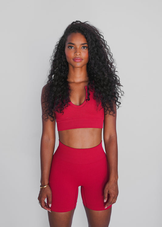 Eva Crop | Red